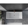 Mexen Vigo eraldiseisev vann 178,5 x 80 cm, valge, ülevoolu roosa kuld - 51251788000-60