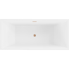 Mexen Vigo vrijstaande badkuip 178,5 x 80 cm, wit, geborsteld koper overloop - 51251788000-65