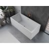 Mexen Vigo freistehende Badewanne 178,5 x 80 cm, weiß, gebürstete Kupferablauf - 51251788000-65