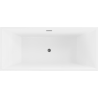 Mexen Vigo wanna wolnostojąca 178,5 x 80 cm, biała, przelew gun metal - 51251788000-95