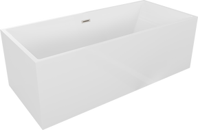 Mexen Vigo freistehende Badewanne 178,5 x 80 cm, weiß, gebürsteter Nickelablauf - 51251788000-97
