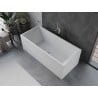 Mexen Vigo freestanding bath 178.5 x 80 cm, white, brushed nickel overflow - 51251788000-97