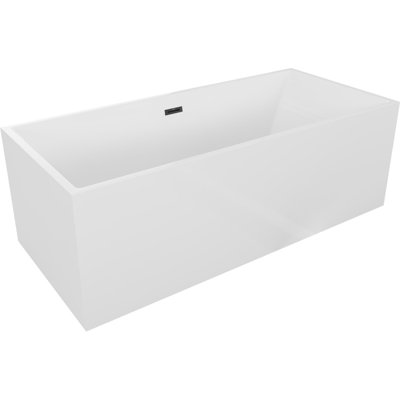 Mexen Vigo samostojeća kada 178,5 x 80 cm, bijela, crni preljev - 51251788000-70