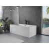 Mexen Vigo freistehende Badewanne 178,5 x 80 cm, weiß, schwarzer Überlauf - 51251788000-70