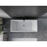 Mexen Vigo freistehende Badewanne 178,5 x 80 cm, weiß, schwarzer Überlauf - 51251788000-70