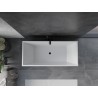 Mexen Vigo samostojeća kada 178,5 x 80 cm, bijela, crni preljev - 51251788000-70