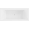 Mexen Vigo eraldiseisev vann 178,5 x 80 cm, valge/must, kroomitud ülevool - 51251788075-01