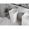 Mexen Adora freestanding washbasin made of conglomerate 45 x 45 cm, white matte - 26564500