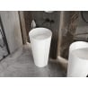 Mexen Onyx-01 freestanding washbasin made of conglomerate 45 x 45 cm, matte white - 26524500