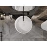 Mexen Onyx-01 lavabo autoportant en conglomérat 45 x 45 cm, blanc mat - 26524500