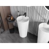 Mexen Onyx-02 vaba seisev valamu konglomeraadist 45 x 45 cm, valge matt - 26544500