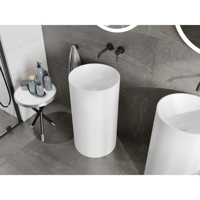 Mexen Ajax-01 lavabo autoportante in conglomerato 45 x 45 cm, bianco opaco - 26504500