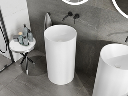 Mexen Ajax-01 lavabo autoportant en conglomérat 45 x 45 cm, blanc mat - 26504500
