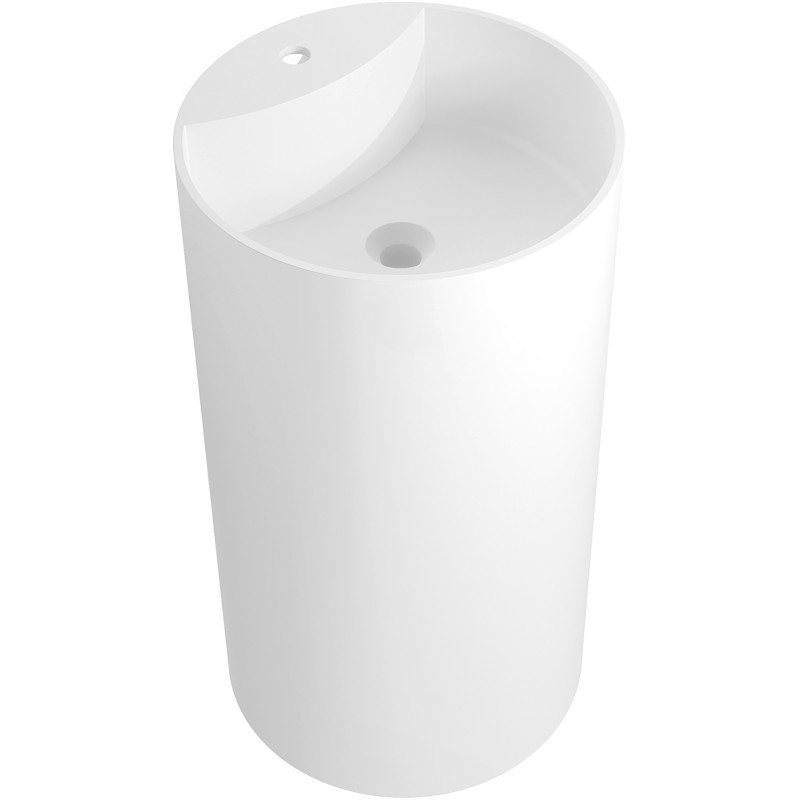 Mexen Ajax-02 lavandino freestanding in conglomerato 45 x 45 cm, bianco opaco - 26514500