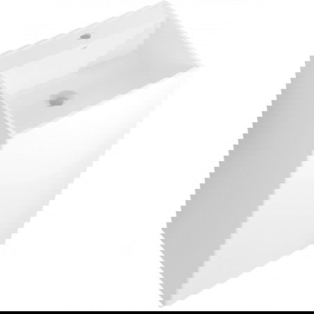 Mexen Belen frisstående handfat i konglomerat 45 x 45 cm, vit matt - 26604500