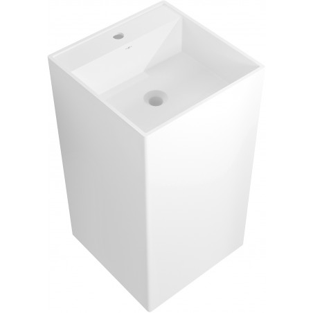 Mexen Belen iseseisev valamu konglomeraadist 45 x 45 cm, valge matt - 26604500