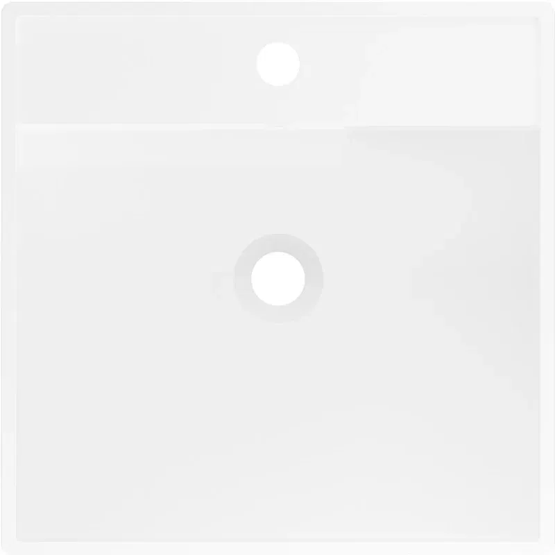 Mexen Belen freistehendes Waschbecken aus Konglomerat 45 x 45 cm, weiß matt - 26604500