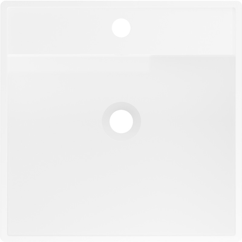 Mexen Belen lavabo a colonna in conglomerato 45 x 45 cm, bianco opaco - 26604500