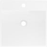 Mexen Belen lavabo autoportant en conglomérat 45 x 45 cm, blanc mat - 26604500