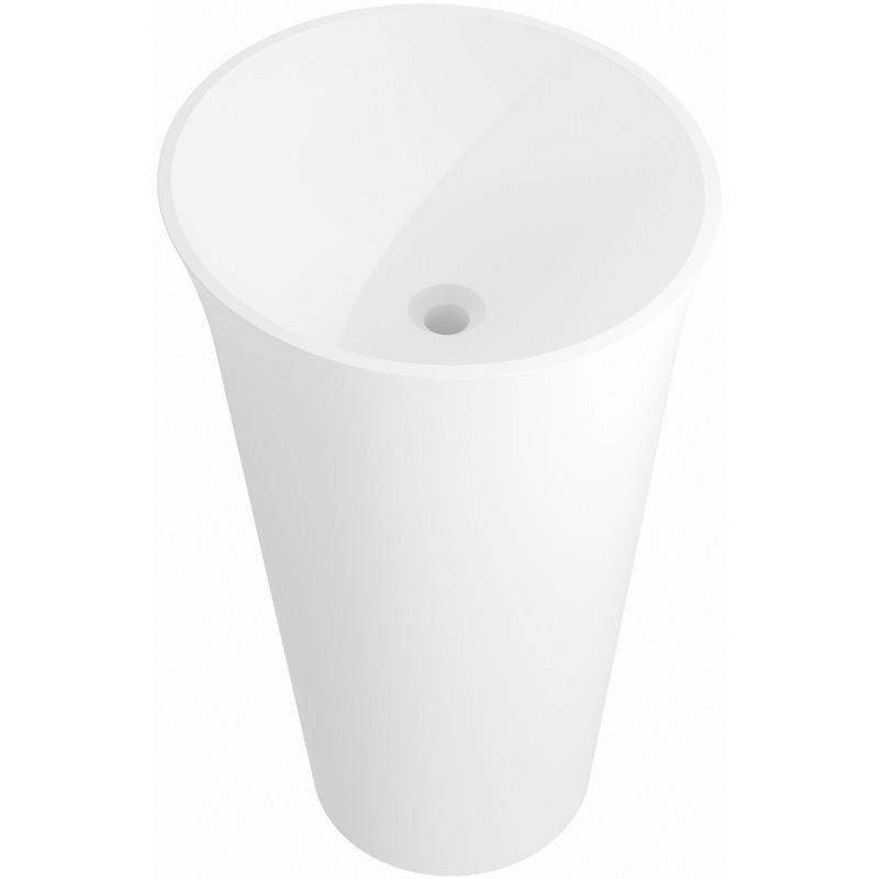 Mexen Nilda samostojeći umivaonik od konglomerata 52 x 52 cm, bijeli mat - 26555200