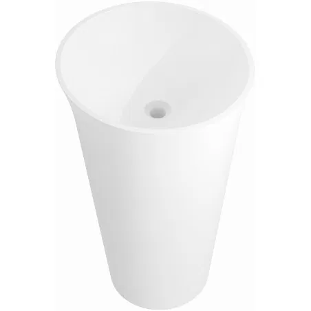 Mexen Nilda freestanding washbasin made of conglomerate 52 x 52 cm, white matte - 26555200