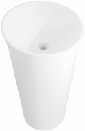 Mexen Nilda freistehendes Waschbecken aus Konglomerat 52 x 52 cm, weiß matt - 26555200