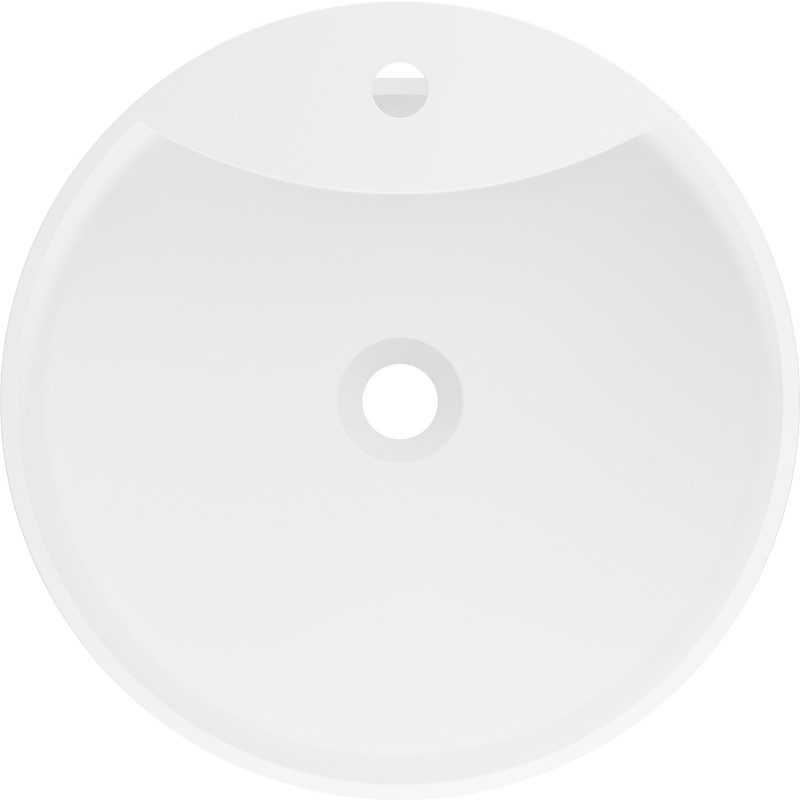 Mexen Onyx-02 lavabo autoportant en conglomérat 45 x 45 cm, blanc mat - 26544500