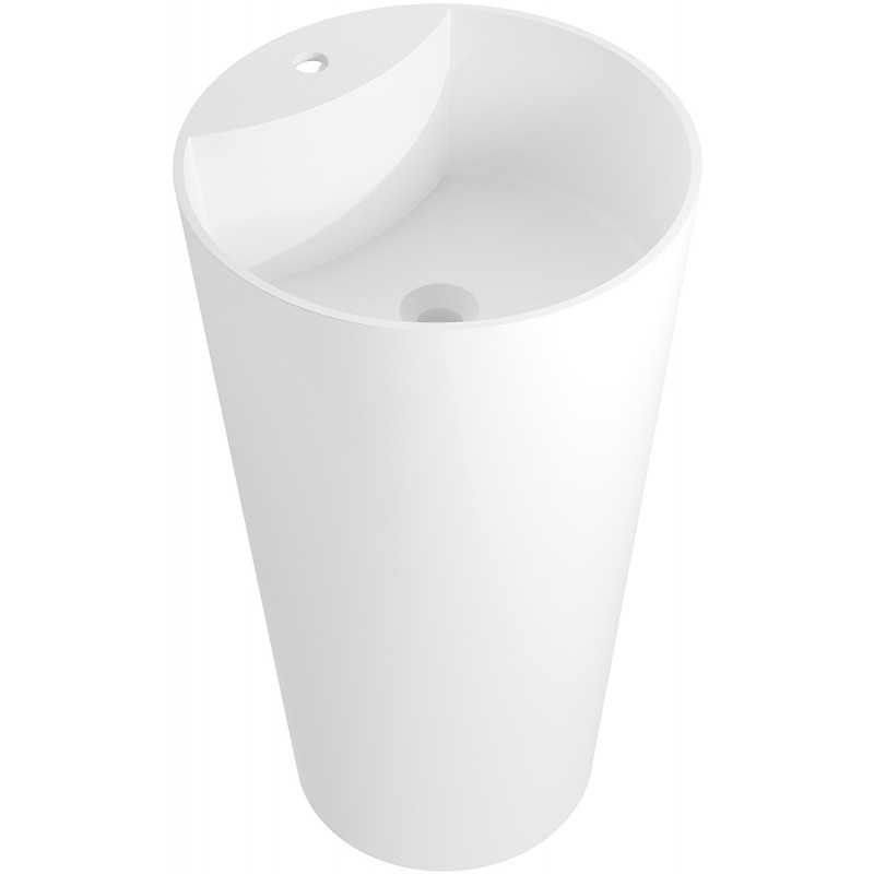 Mexen Onyx-02 lavatório independente de conglomerado 45 x 45 cm, branco mate - 26544500