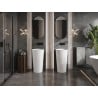 Mexen Onyx-03 lavabo autoportant en conglomérat 45 x 45 cm, blanc mat - 26534500