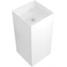 Mexen Xola-1 vabaltseisev valamu konglomeraadist 40 x 40 cm, valge matt - 26594000