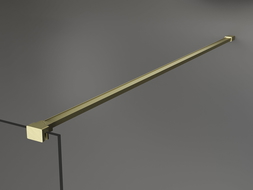 Mexen supporto semplice per parete doccia 6-8 mm, oro spazzolato - 800-01-55