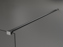 Mexen soporte para mampara de ducha, gris pistola cepillado - 800-01-66