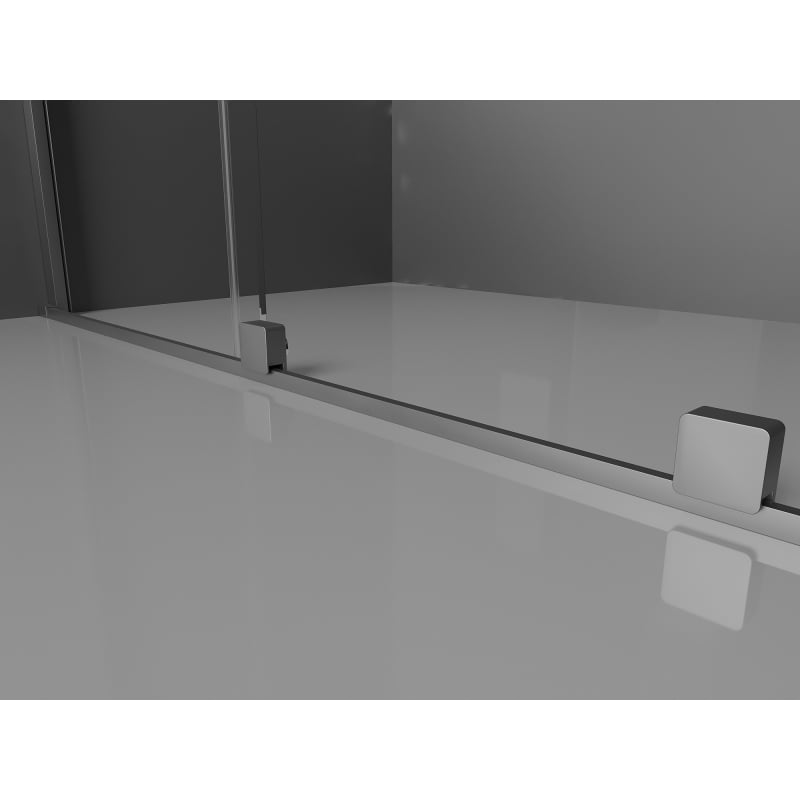 Mexen Velar klizna tuš kabina 100 x 85 cm, prozirna, gun metal - 871-100-085-01-95