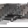Mexen Velar schuifbare douchecabine 100 x 100 cm, transparant, gun metal - 871-100-100-01-95