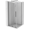 Mexen Velar schuifbare douchecabine 100 x 100 cm, transparant, gun metal - 871-100-100-01-95