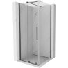 Mexen Velar cabina de ducha corredera 120 x 120 cm, transparente, metal de pistola - 871-120-120-01-95