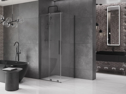 Mexen Velar kabina prysznicowa rozsuwana 120 x 120 cm, transparent, gun metal - 871-120-120-01-95