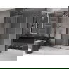 Mexen Velar Duschkabine 140 x 80 cm, transparent, gun metal - 871-140-080-01-95