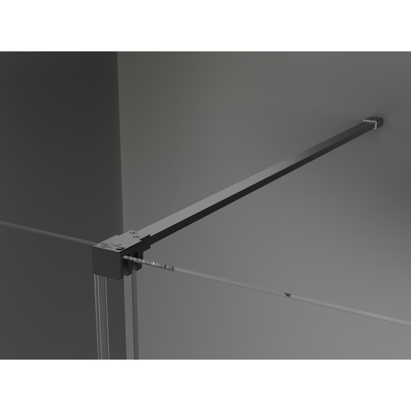 Mexen Velar cabine de douche coulissante 160 x 85 cm, transparent, métal noir - 871-160-085-01-95