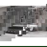 Mexen Velar Duschkabine, verschiebbar 140 x 70 cm, transparent, gebürstetes Nickel - 871-140-070-01-97
