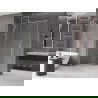 Mexen Velar Duschkabine, verschiebbar 140 x 70 cm, transparent, gebürstetes Nickel - 871-140-070-01-97