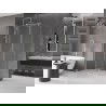 Mexen Velar Duschkabine schiebbar 90 x 100 cm, transparent, gebürsteter Nickel - 871-090-100-01-97