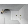Mexen Flat piatto doccia rettangolare slim 140 x 100 cm, bianco, sifone dorato - 40101014G