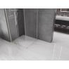 Mexen Velar sliding shower enclosure 90 x 90 cm, transparent, brushed nickel - 871-090-090-01-97