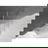 Mexen Velar Duschkabine, schiebbar, 100 x 100 cm, transparent, gebürsteter Nickel - 871-100-100-01-97