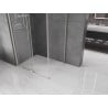 Mexen Velar sliding shower enclosure 110 x 90 cm, transparent, brushed nickel - 871-110-090-01-97