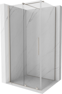 Mexen Velar drsna tuš kabina 120 x 80 cm, prozorna, brušen nikel - 871-120-080-01-97
