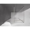 Mexen Velar verschiebbare Duschkabine 120 x 90 cm, transparent, gebürsteter Nickel - 871-120-090-01-97