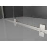 Mexen Velar verschiebbare Duschkabine 120 x 90 cm, transparent, gebürsteter Nickel - 871-120-090-01-97
