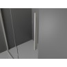 Mexen Velar drsna tuš kabina 120 x 70 cm, prosojna, brušeni nikel - 871-120-070-01-97